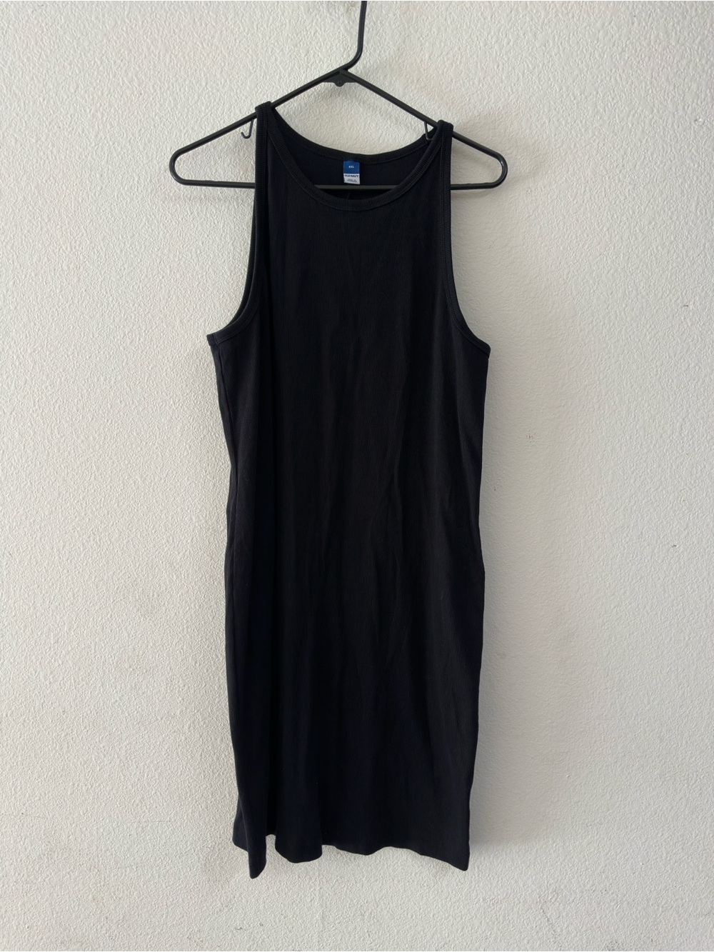 Old Navy Black Ribbed Tank Dress